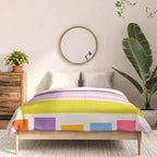 Pastel Tones Colorful Artwork Comforter Gallery Image 3