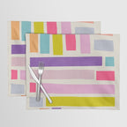Pastel Tones Colorful Artwork Placemat Gallery Image 1