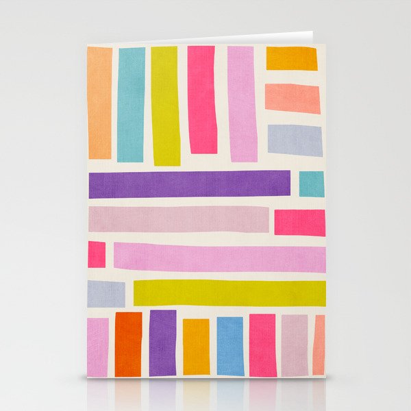 Pastel Tones Colorful Artwork Stationery Card Gallery Image 1
