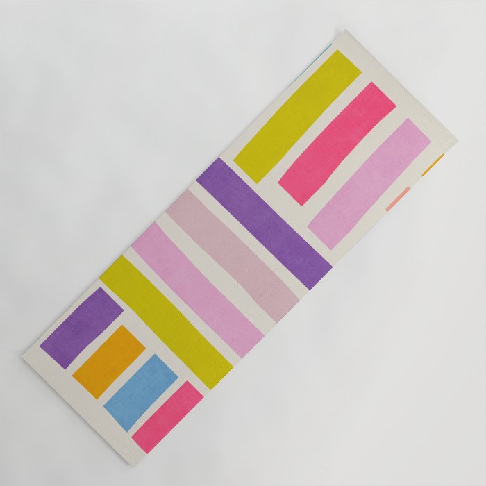 Pastel Tones Colorful Artwork Yoga Mat Gallery Image 1