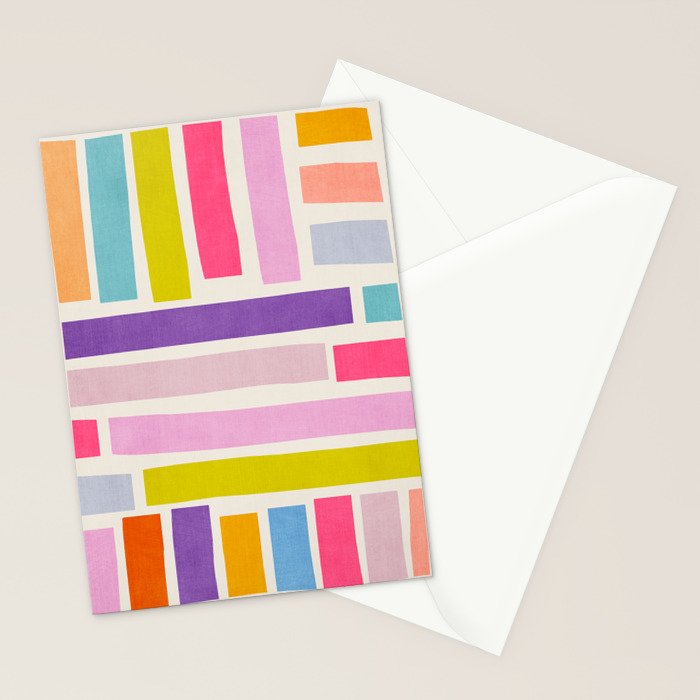Pastel Tones Colorful Artwork Stationery Card Gallery Image 2