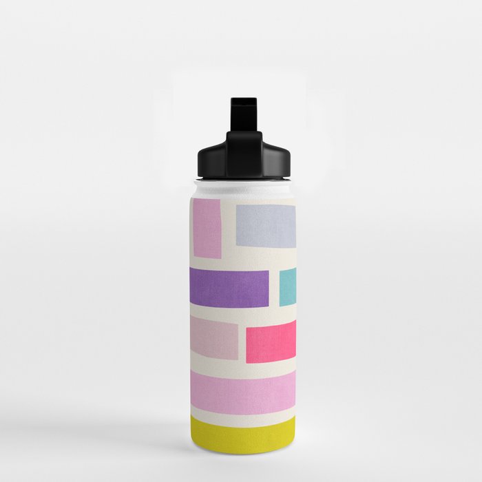 Pastel Tones Colorful Artwork Water Bottle Gallery Image 2