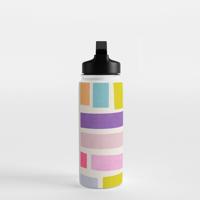 Pastel Tones Colorful Artwork Water Bottle Gallery Image 3