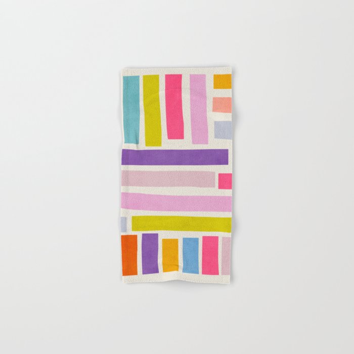 Pastel Tones Colorful Artwork Bath Towel Gallery Image 1