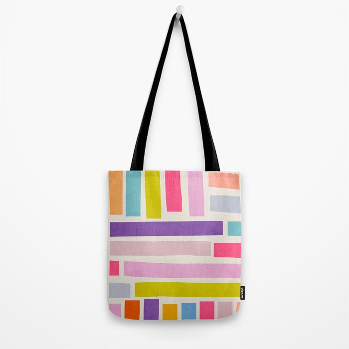 Pastel Tones Colorful Artwork Tote Bag Gallery Image 2