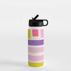 Pastel Tones Colorful Artwork Water Bottle Gallery Image 1