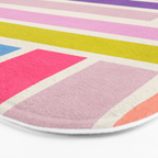 Pastel Tones Colorful Artwork Bath Mat Gallery Image 3
