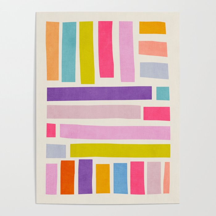 Pastel Tones Colorful Artwork Poster Gallery Image 4