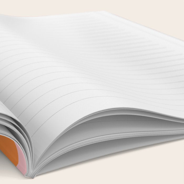 Checkered Triplet Mixed Check Pattern in Orange and Pink Tones Notebook Gallery Image 2