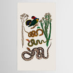Snakes Birds Sunflower Art Print by Albertus Seba Tablecloth Gallery Image 2