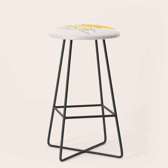Summer ready - line drawing Stool Gallery Image 1