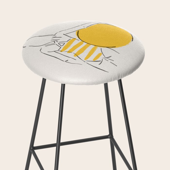 Summer ready - line drawing Stool Gallery Image 2