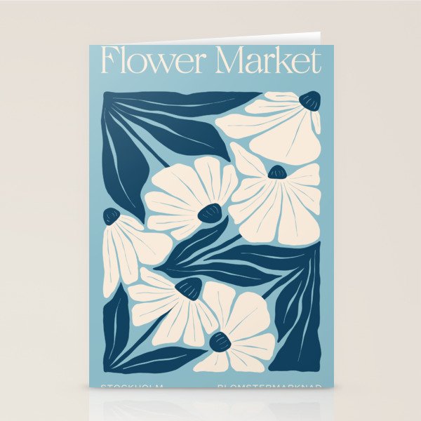 Stockholm: Flower Market Summer Color Series 04 Stationery Card Gallery Image 1