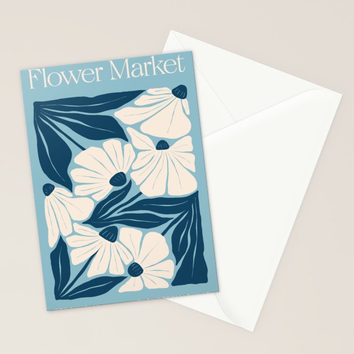 Stockholm: Flower Market Summer Color Series 04 Stationery Card Gallery Image 2