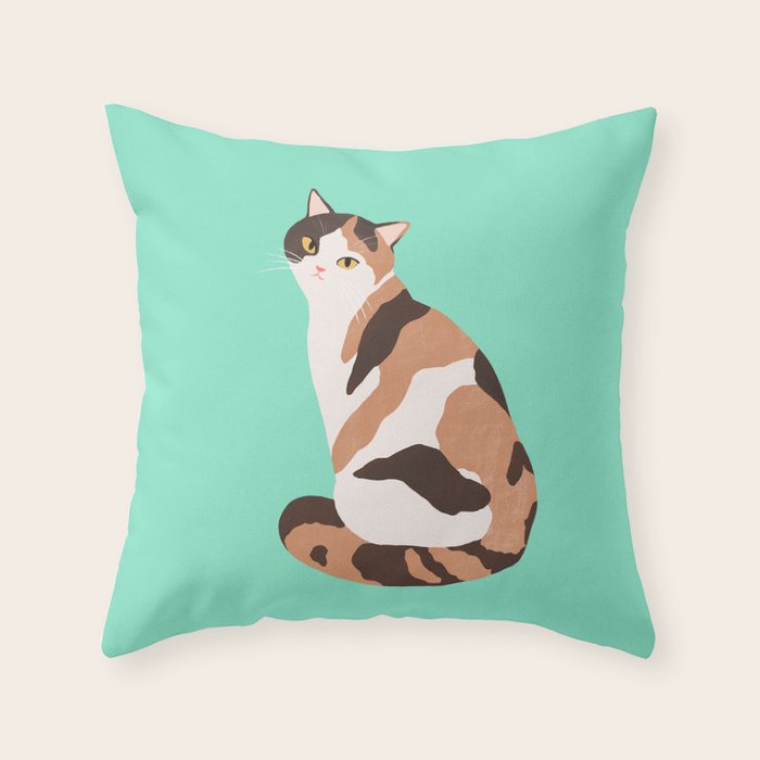 Spotted Cat Throw Pillow Gallery Image 6