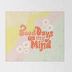 Good Days on My Mind Throw Blanket Gallery Image 2