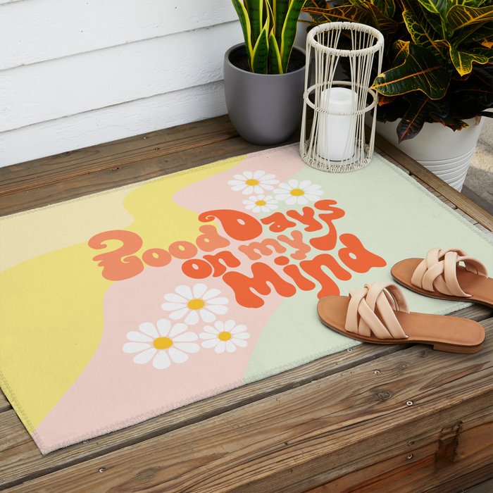 Good Days on My Mind Outdoor Rug Gallery Image 2