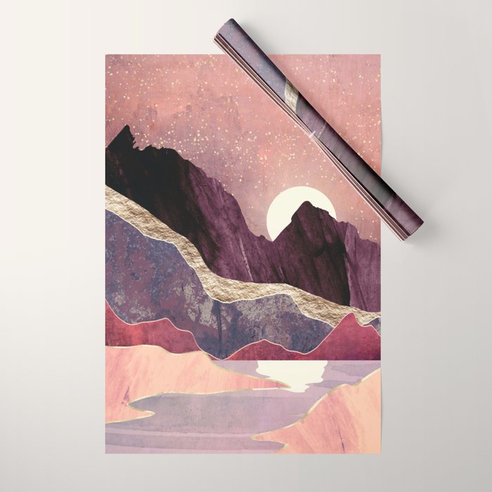Blush Vista Wrapping Paper Gallery Image 1