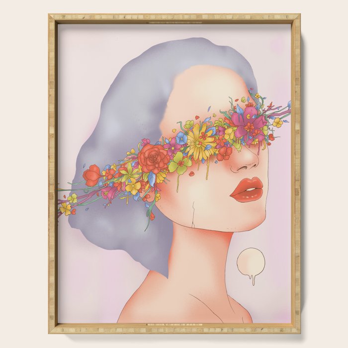 Blinded by Beauty Serving Tray Gallery Image 1