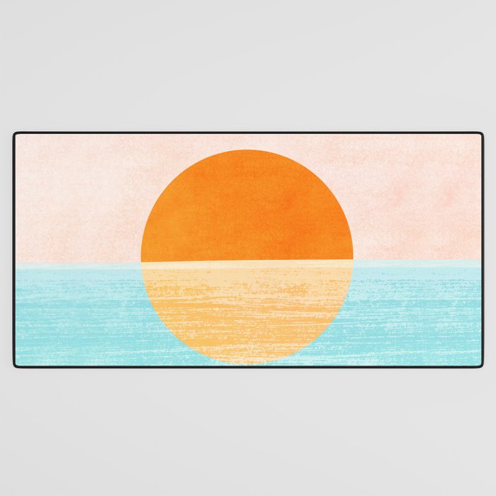 Seaside Sunset Desk Mat Gallery Image 3