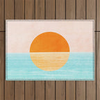Seaside Sunset Outdoor Rug Gallery Image 1