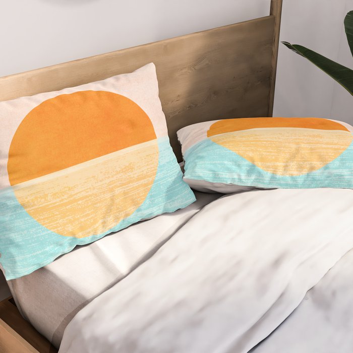 Seaside Sunset Pillow Sham Gallery Image 2
