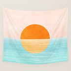 Seaside Sunset Wall Tapestry Gallery Image 4