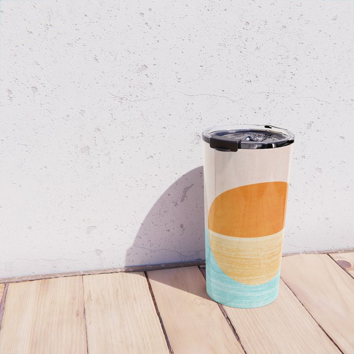 Seaside Sunset Travel Mug Gallery Image 4