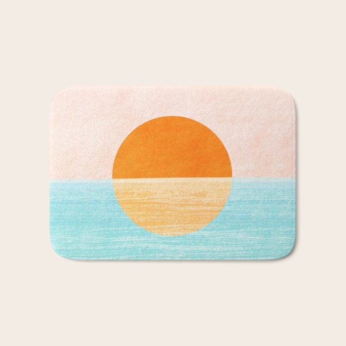 Seaside Sunset Bath Mat Gallery Image 1