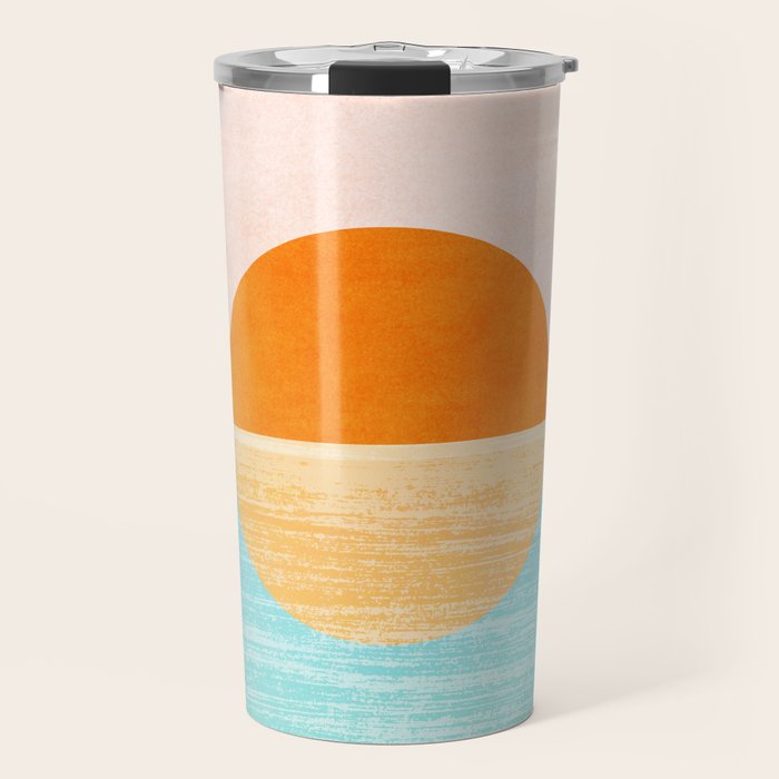 Seaside Sunset Travel Mug Gallery Image 1
