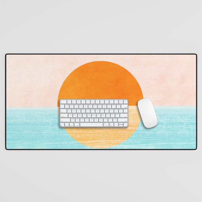 Seaside Sunset Desk Mat Gallery Image 1