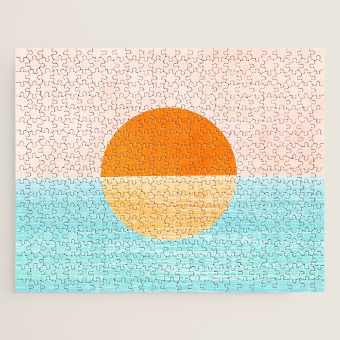 Seaside Sunset Jigsaw Puzzle Gallery Image 1