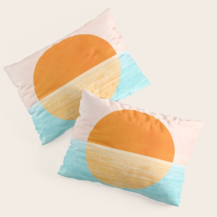 Seaside Sunset Pillow Sham Gallery Image 1