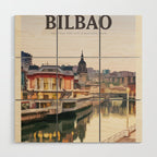 Visit Bilbao Wood Wall Art Gallery Image 1