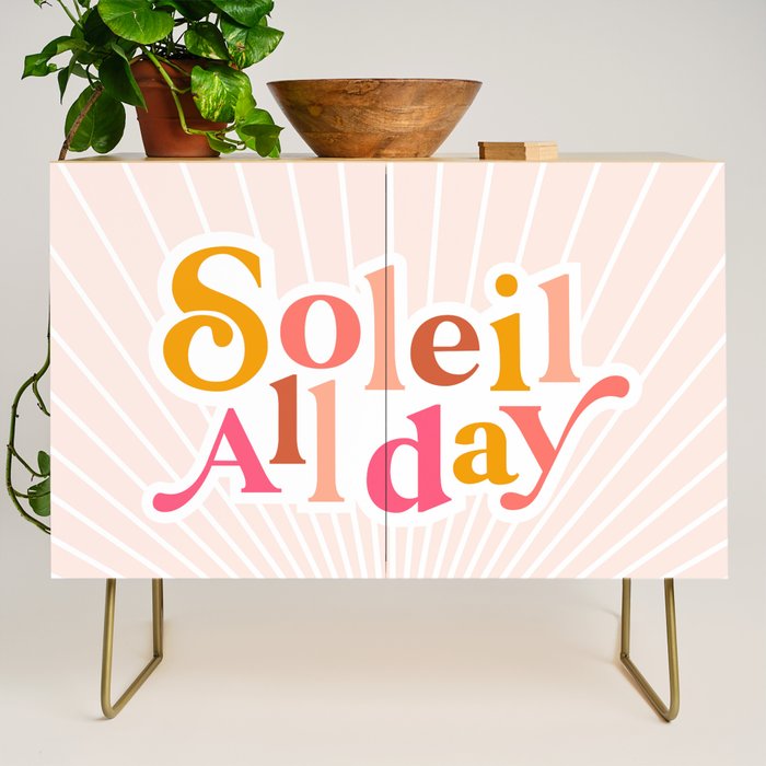 Soleil All day - Positive words Credenza Gallery Image 1