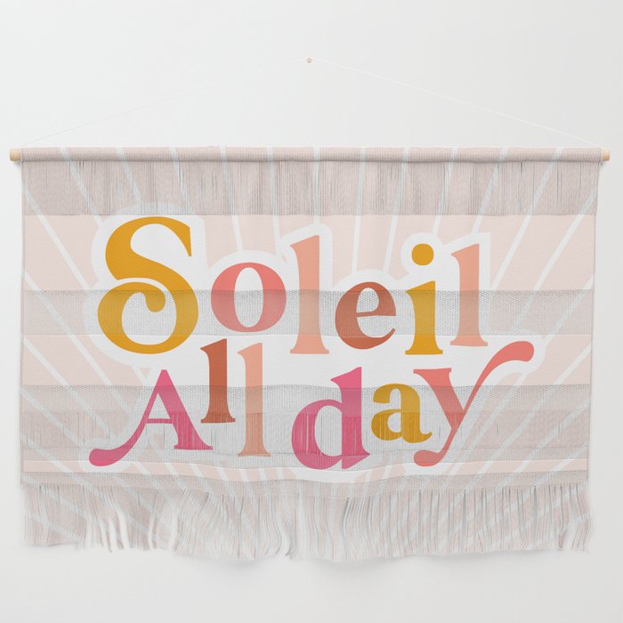 Soleil All day - Positive words Wall Hanging Gallery Image 1