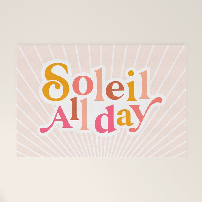 Soleil All day - Positive words Welcome Mat Gallery Image 1