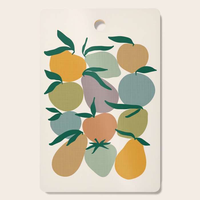 2025 EARTHY FRUIT MARKET CALENDAR Cutting Board Gallery Image 1
