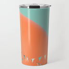 The Big Orange - Retro Diner Photography, Midcentury Modern Travel Mug Gallery Image 1