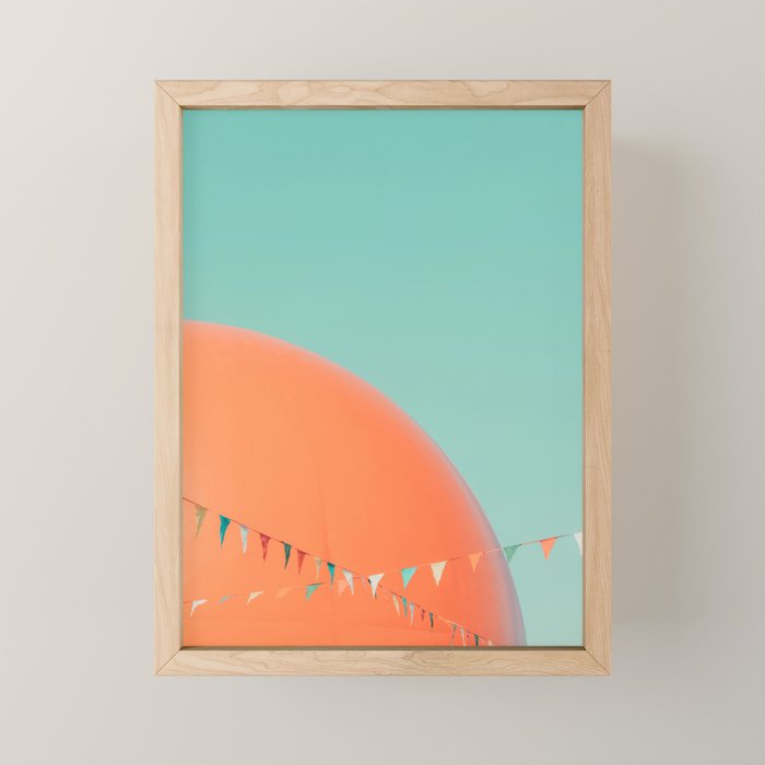 The Big Orange - Retro Diner Photography, Midcentury Modern Mini Art Print Gallery Image 1