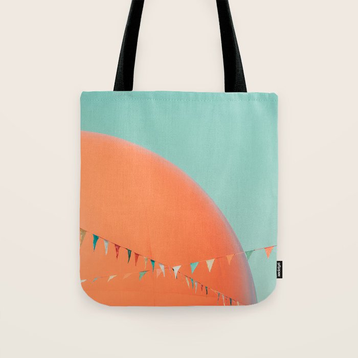 The Big Orange - Retro Diner Photography, Midcentury Modern Tote Bag Gallery Image 1
