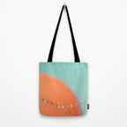 The Big Orange - Retro Diner Photography, Midcentury Modern Tote Bag Gallery Image 2