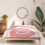 Cute Desert Cowgirl Pink Cowboy Boots Daisy Comforter Gallery Image 3