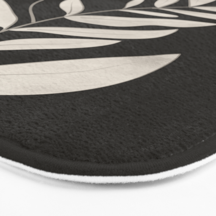Minimalist plants and leaves Art 3 Bath Mat Gallery Image 3