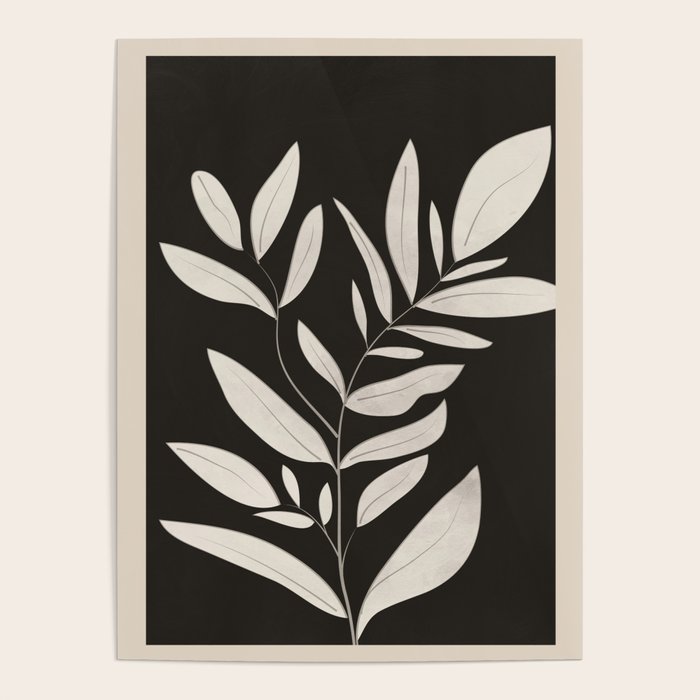 Minimalist plants and leaves Art 3 Poster Gallery Image 4