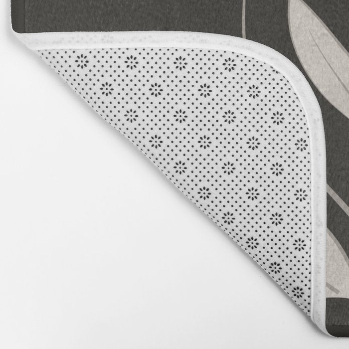 Minimalist plants and leaves Art 3 Bath Mat Gallery Image 2