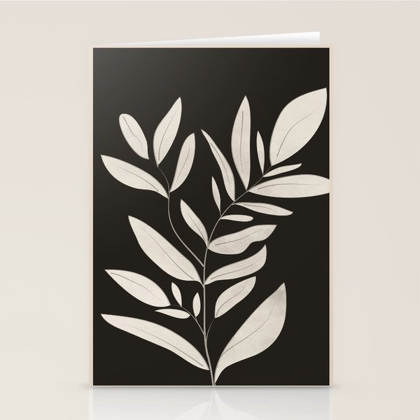 Minimalist plants and leaves Art 3 Stationery Card Gallery Image 1