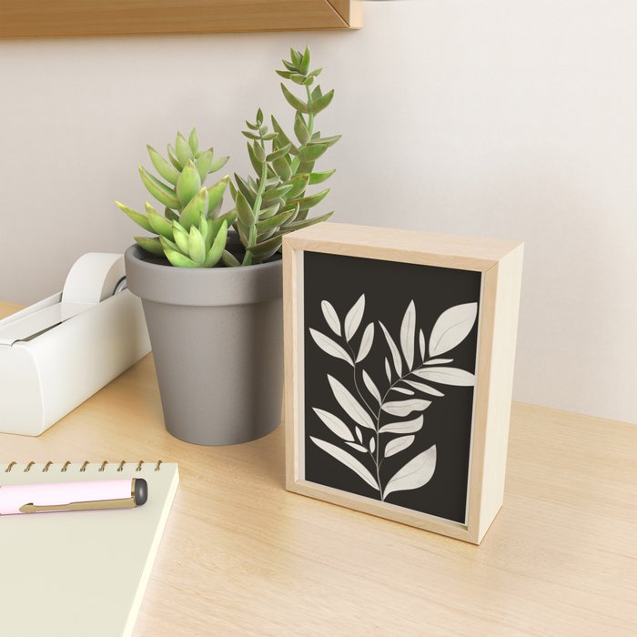Minimalist plants and leaves Art 3 Mini Art Print Gallery Image 2