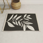 Minimalist plants and leaves Art 3 Rug Gallery Image 1