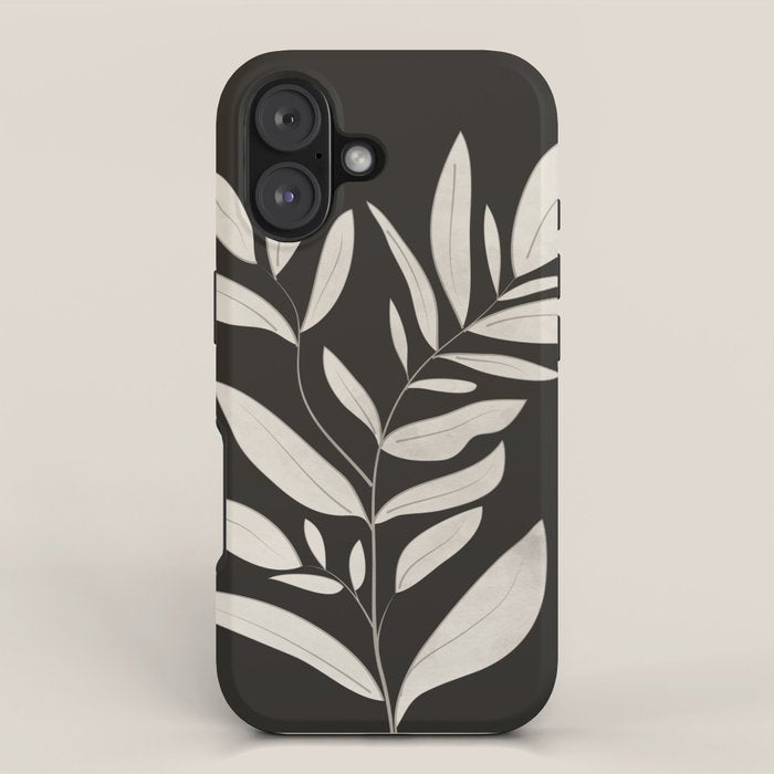 Minimalist plants and leaves Art 3 iPhone Case Gallery Image 1